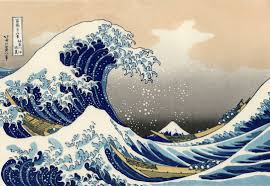 19th-century ukiyo-e woodblock print The Great Wave