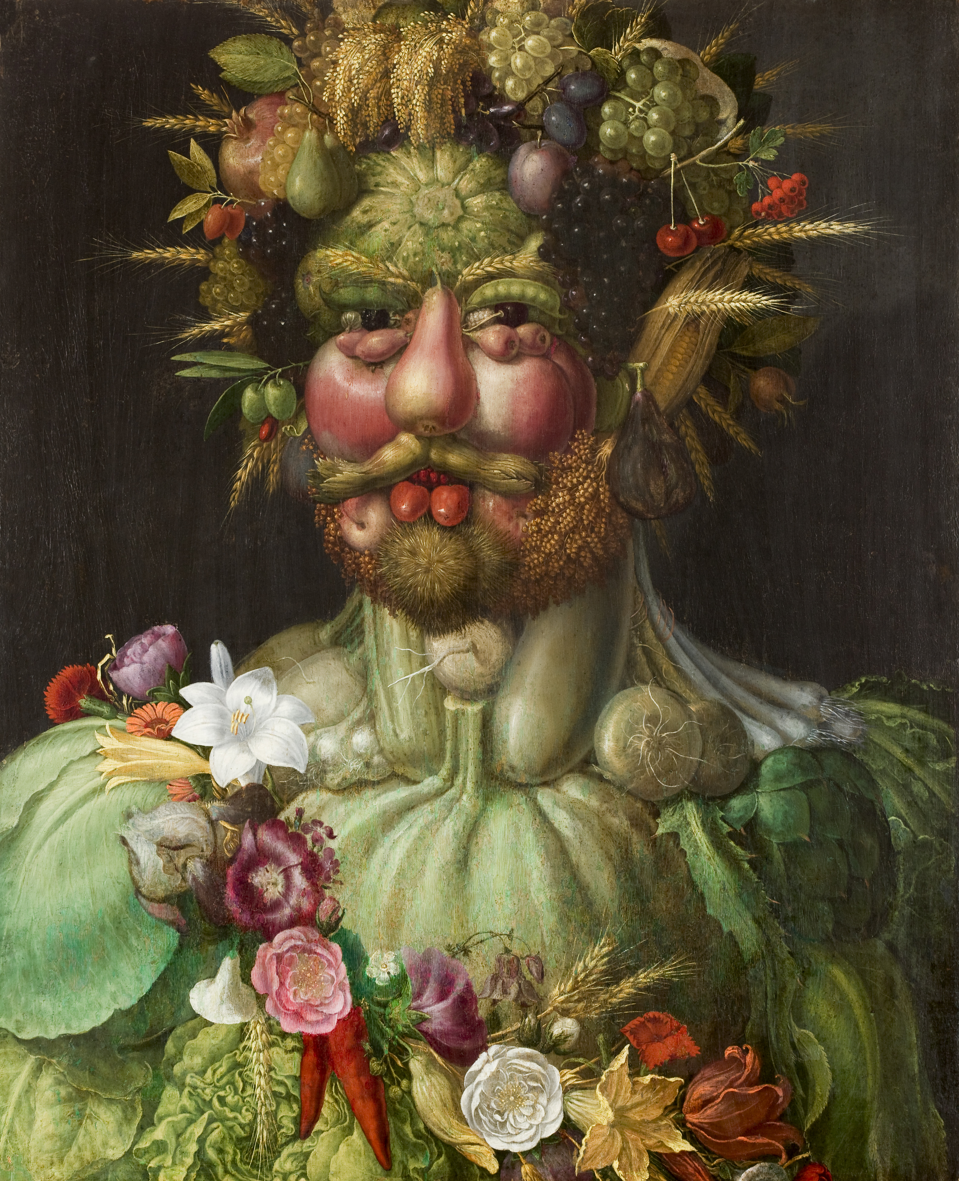 Emperor Rudolf II of Habsburg as Vertumnus, by Giuseppe Arcimboldo, 1590